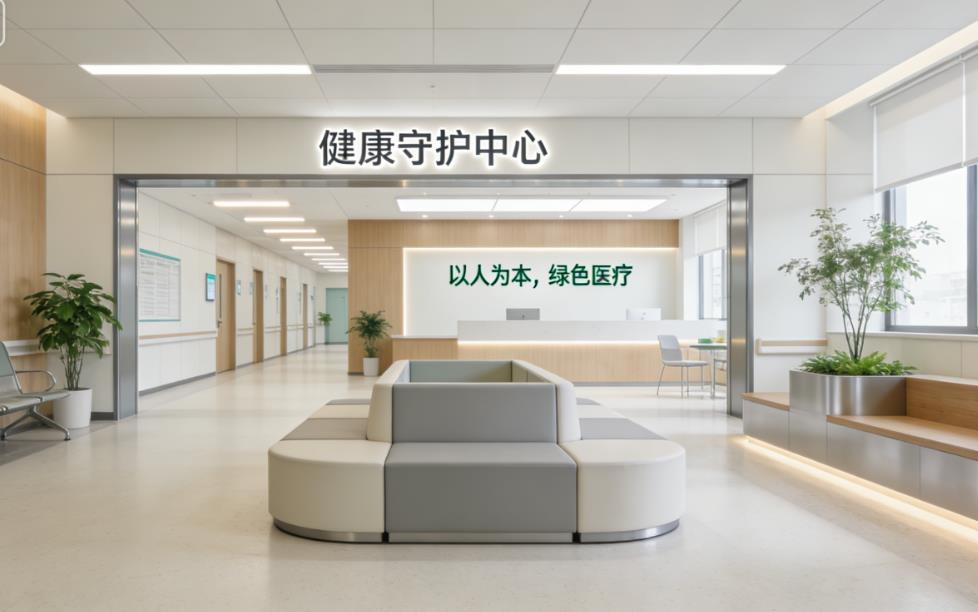 医院装修设计,，突出本医院的特殊性。体现简洁、高效、人文、环保。